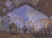 Claude Monet Gare Saint-Lazare oil painting reproduction